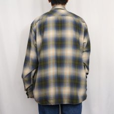 画像3: 2013AW Patagonia "ORGANIC COTTON" オンブレーチェック柄 コットン×ポリエステルシャツ XL (3)