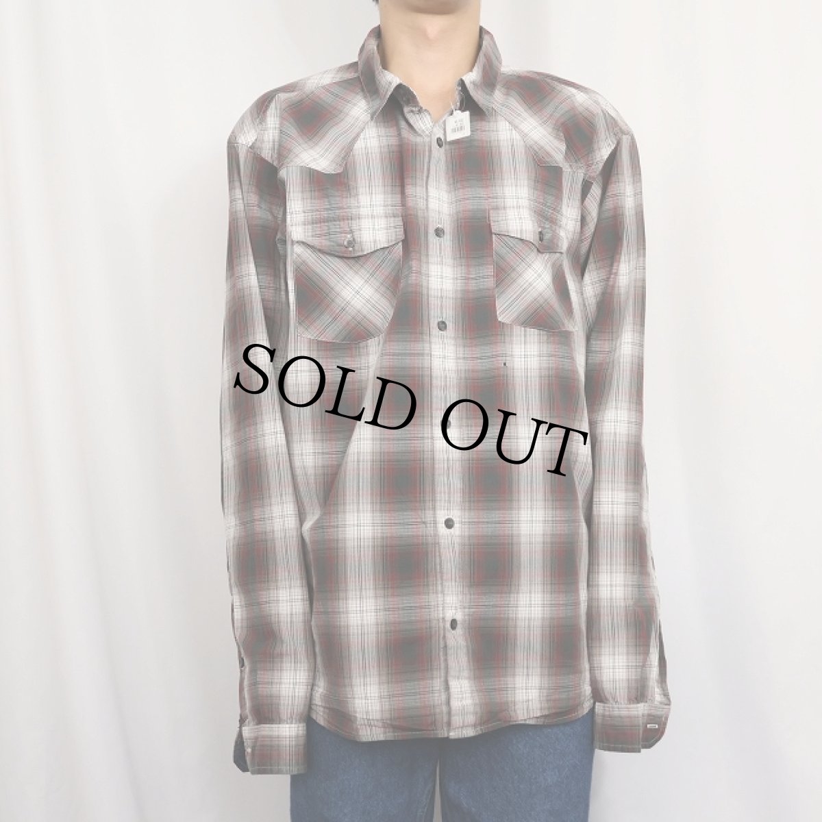 画像2: 2011AW Patagonia "ORGANIC COTTON" オンブレーチェック柄 コットンシャツ XL (2)