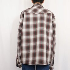 画像3: 2011AW Patagonia "ORGANIC COTTON" オンブレーチェック柄 コットンシャツ XL (3)