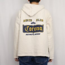 画像4: CORONA BEACH CLUB MEXICO製 ビールメーカープリント メキシカンパーカー XL (4)