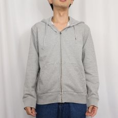 画像2: POLO Ralph Lauren ロゴ刺繡 コットンジップパーカー S (2)