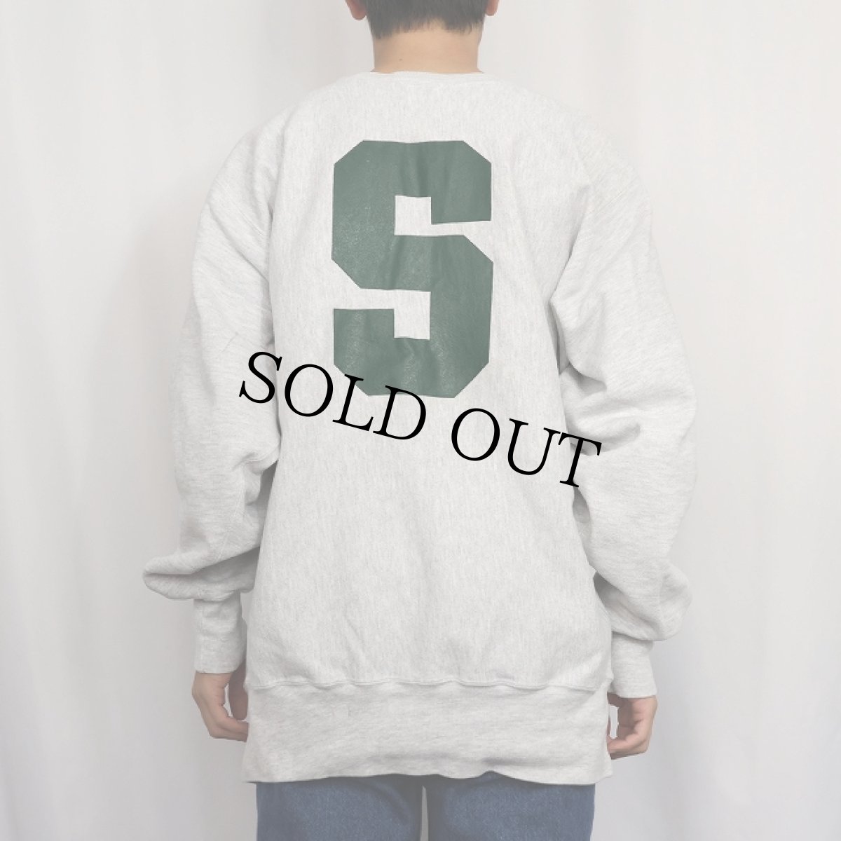 画像4: 90's Champion REVERSE WEAVE USA製 "MICHIGAN STATE SWIMMING & DIVING" プリントスウェット XXL (4)