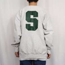 画像3: 90's Champion REVERSE WEAVE USA製 "MICHIGAN STATE SWIMMING & DIVING" プリントスウェット XXL (3)