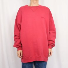 画像2: 90's RUSSELL ATHLETIC USA製 "HIGH COTTON" ロゴ刺繍 前V スウェット XL (2)