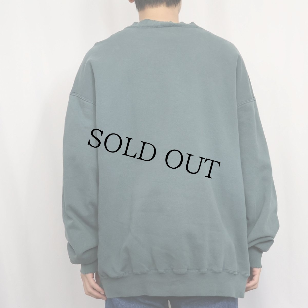 画像3: 90's RUSSELL ATHLETIC USA製 "HIGH COTTON" ロゴ刺繍 前V スウェット L (3)