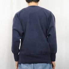 画像3: 90's Champion REVERSE WEAVE "NOTRE DAME" プリントスウェット NAVY (3)