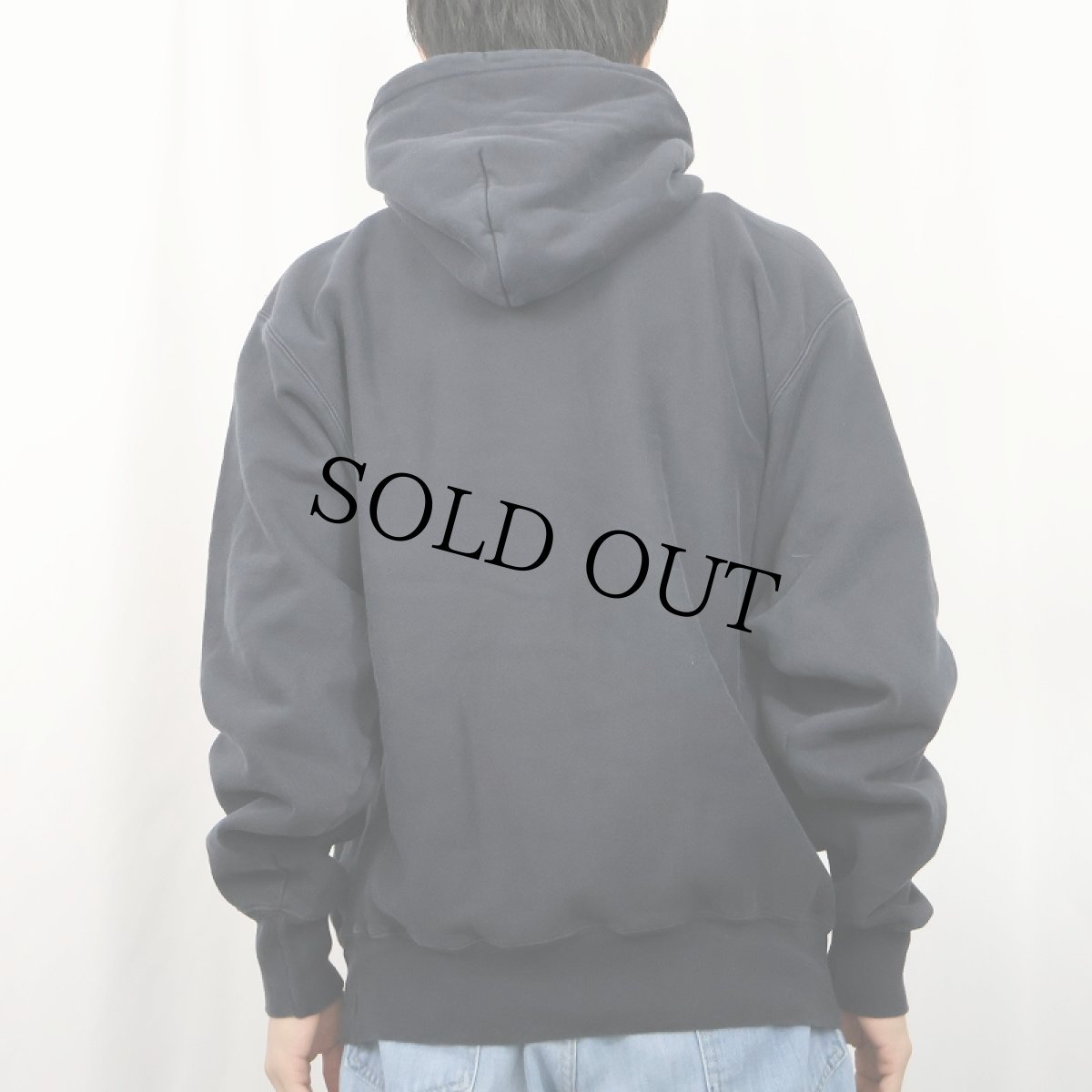 画像3: Champion PREMIUM REVERE WEAVE 目無し スウェットフーディー BLACK M (3)