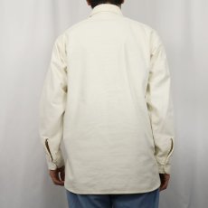 画像3: 80's Woolrich USA製 シャモアクロスシャツ M (3)