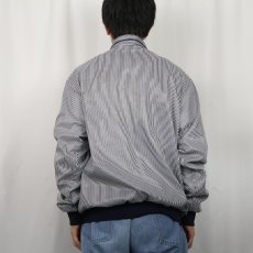 画像3: 70's CHEMISE LACOSTE FRANCE製 ロゴ刺繍 ストライプ柄 ポリエステルジップジャケット (3)