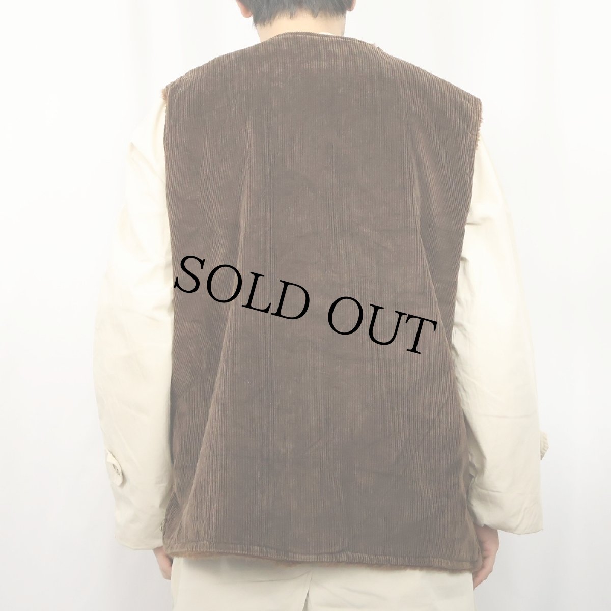 画像4: 裏ボア コーデュロイベスト (4)