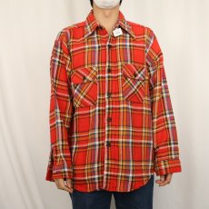 画像2: 60's FIVE BROTHER チェック柄ネルシャツ (2)