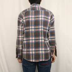画像3: 70〜80's Prest-Rite チェック柄 プリントネルシャツ (3)