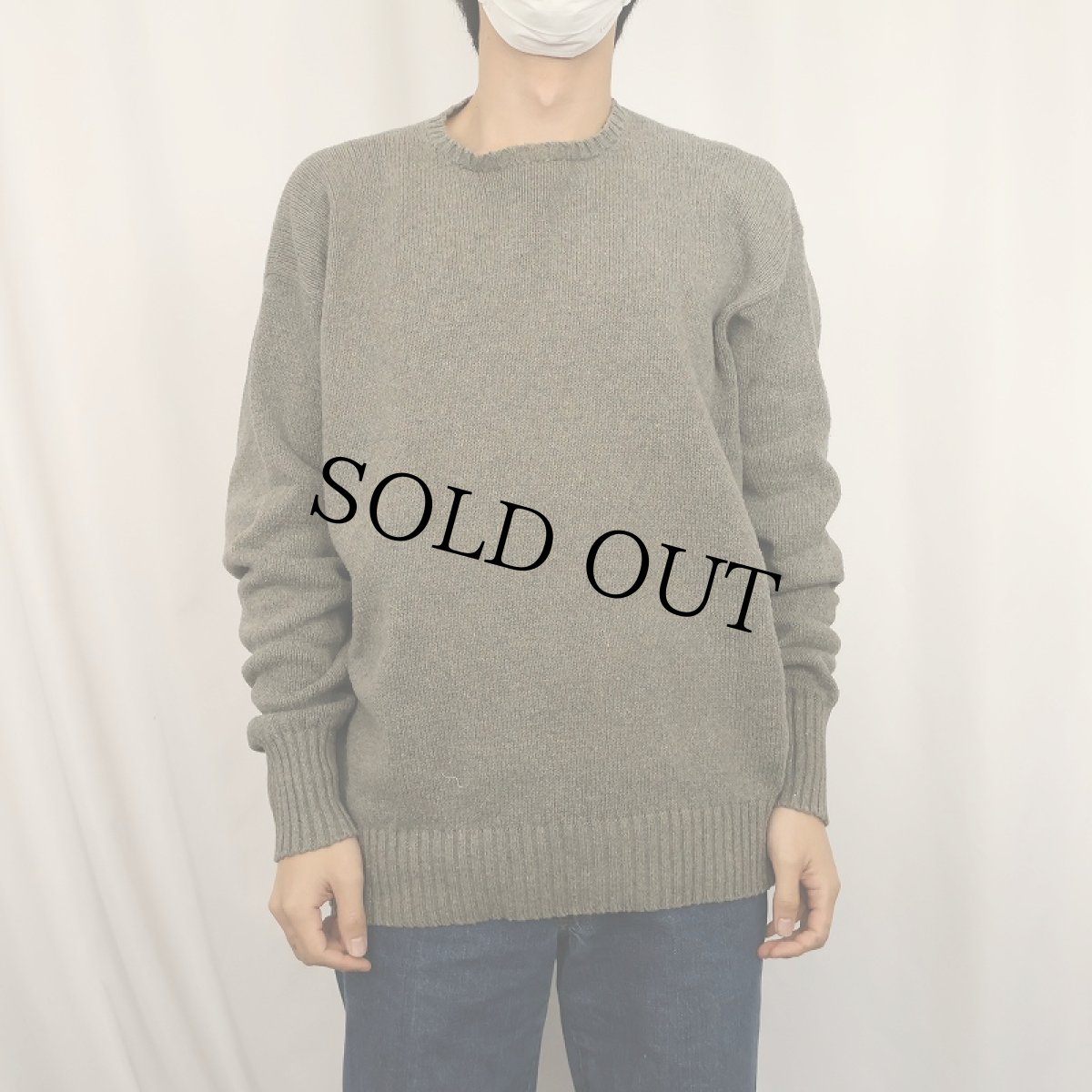 画像2: POLO Ralph Lauren ポニー無し コットンニットセーター M (2)