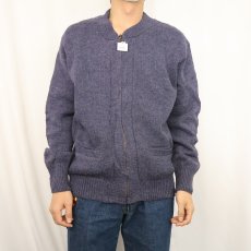 画像2: 60〜70's ニットジップジャケット (2)