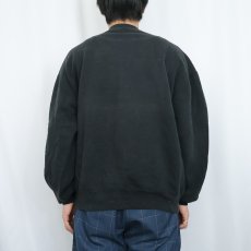 画像3: 90's RUSSELL ATHLETIC USA製 前V 無地スウェット BLACK XL (3)