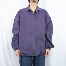 画像2: POLO Ralph Lauren ロゴ刺繍 チンスト付き コットンスイングトップ NAVY XL (2)