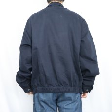 画像3: POLO Ralph Lauren ロゴ刺繍 チンスト付き コットンスイングトップ NAVY XL (3)