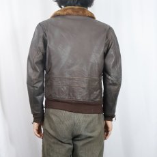 画像3: 60's U.S.NAVY G-1 レザーフライトジャケット SIZE38 (3)