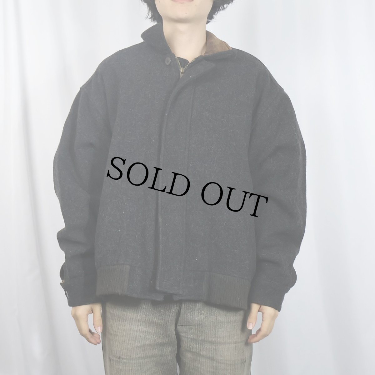 画像2: 90's Woolrich USA製 ウールジップジャケット XL (2)