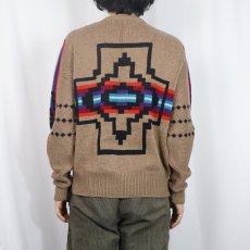 画像3: 70's PENDLETON USA製 ネイティブ柄 ウールニットセーター S (3)