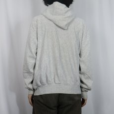 画像3: 90's Champion USA製 "ARMY" プリントスウェットジップパーカー L (3)