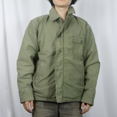 画像2: 60〜70's U.S.NAVY A-2 デッキジャケット (2)
