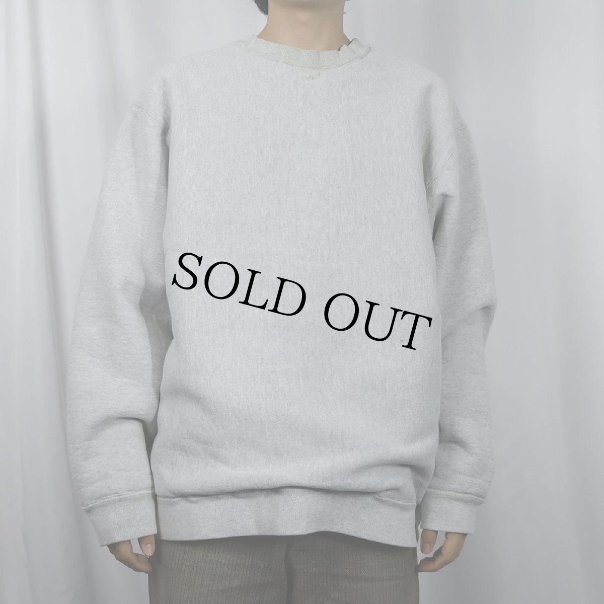 画像2: 90's CAMBER USA製 裏サーマル 無地スウェット XL (2)