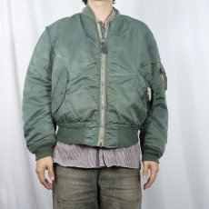画像3: 民間品 ALPHA INDUSTRIES,INC. MA-1 フライトジャケット MEDIUM (3)