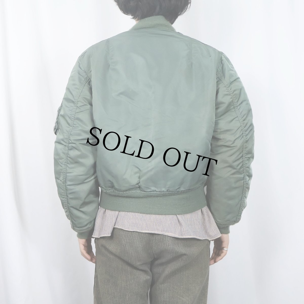 画像4: 民間品 ALPHA INDUSTRIES,INC. MA-1 フライトジャケット MEDIUM (4)