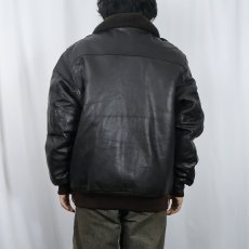 画像3: 80〜90's L.L.Bean USA製 "G-1 TYPE" レザーフライトジャケット SIZE46L (3)