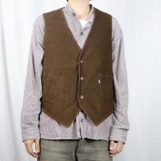 画像2: 70〜80's Levi's USA製 コーデュロイベスト M (2)