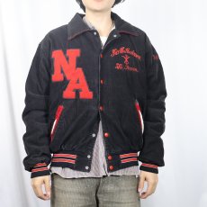 画像3: 70's Rennoc パッチ付き コーデュロイスタジャン BLACK L (3)