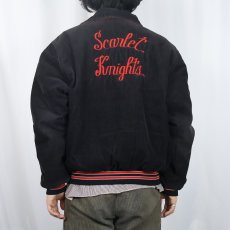 画像4: 70's Rennoc パッチ付き コーデュロイスタジャン BLACK L (4)