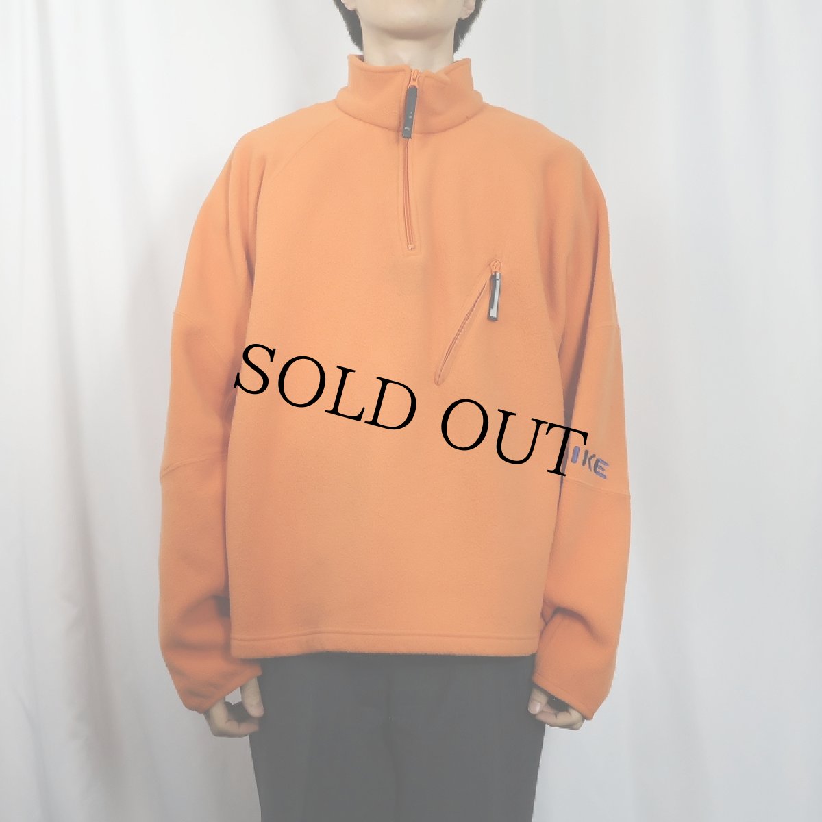 画像2: NIKE ハーフジップ フリースジャケット L (2)