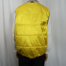 画像3: 90〜2000's NIKE ロゴ刺繍 ナイロンシャイニーベスト XL (3)