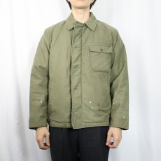 画像2: 80's U.S.NAVY A-2 デッキジャケット MEDIUM (2)