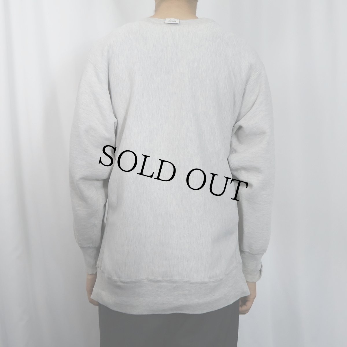 画像3: 80's Champion トリコタグ REVERSE WEAVE USA製 "MIT" 染み込みプリントスウェット XXL (3)