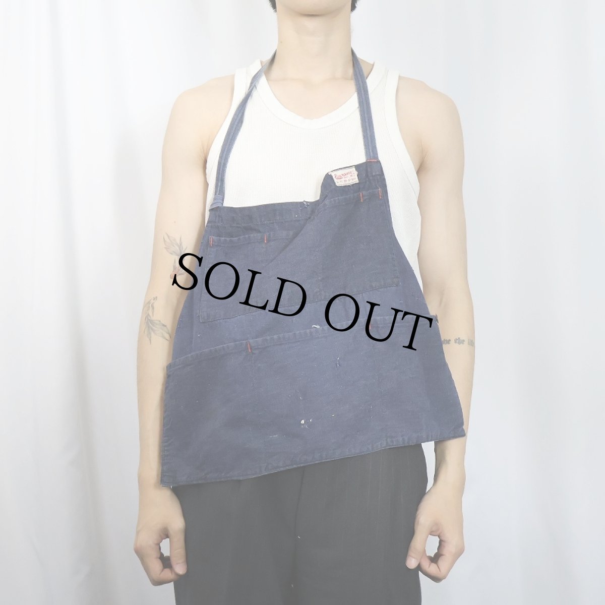 画像2: 50〜60's BROTHERHOOD デニムエプロン (2)