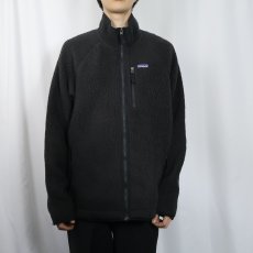 画像2: 2019AW Patagonia レトロパイルジャケット BLACK (2)