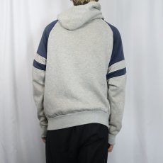 画像3: 80's NIKE 紺タグ ロゴ刺繍 スウェットジップパーカー XL  (3)