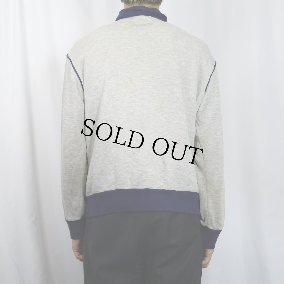 画像3: 70's NIKE TAIWAN製 オレンジタグ ロゴ刺繍 スウェットジップジャケット L (3)