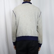 画像3: 70's NIKE TAIWAN製 オレンジタグ ロゴ刺繍 スウェットジップジャケット L (3)