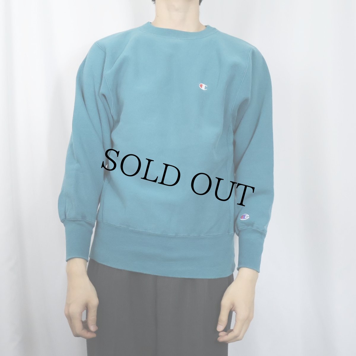 画像2: 90's Champion REVERSE WEAVE USA製 目付きスウェット M (2)