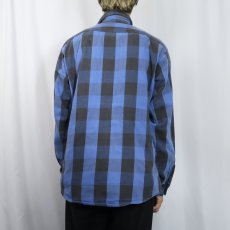 画像3: 70's Wear Guard ブロックチェック柄 ヘビーネルシャツ (3)