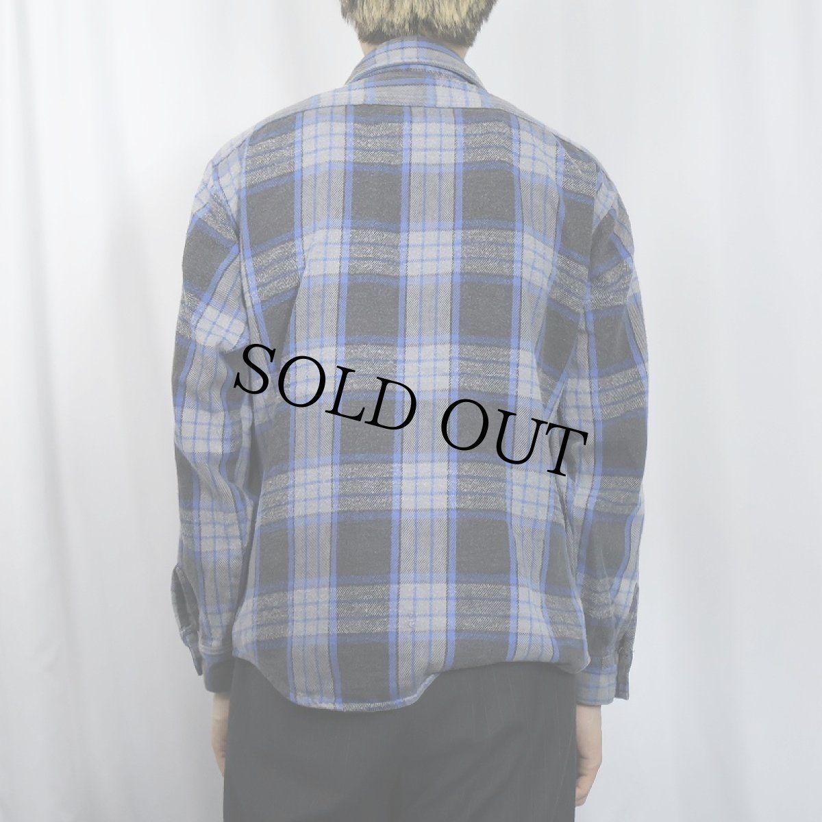 画像3: 80's Trails End チェック柄 ヘビーネルシャツ L (3)