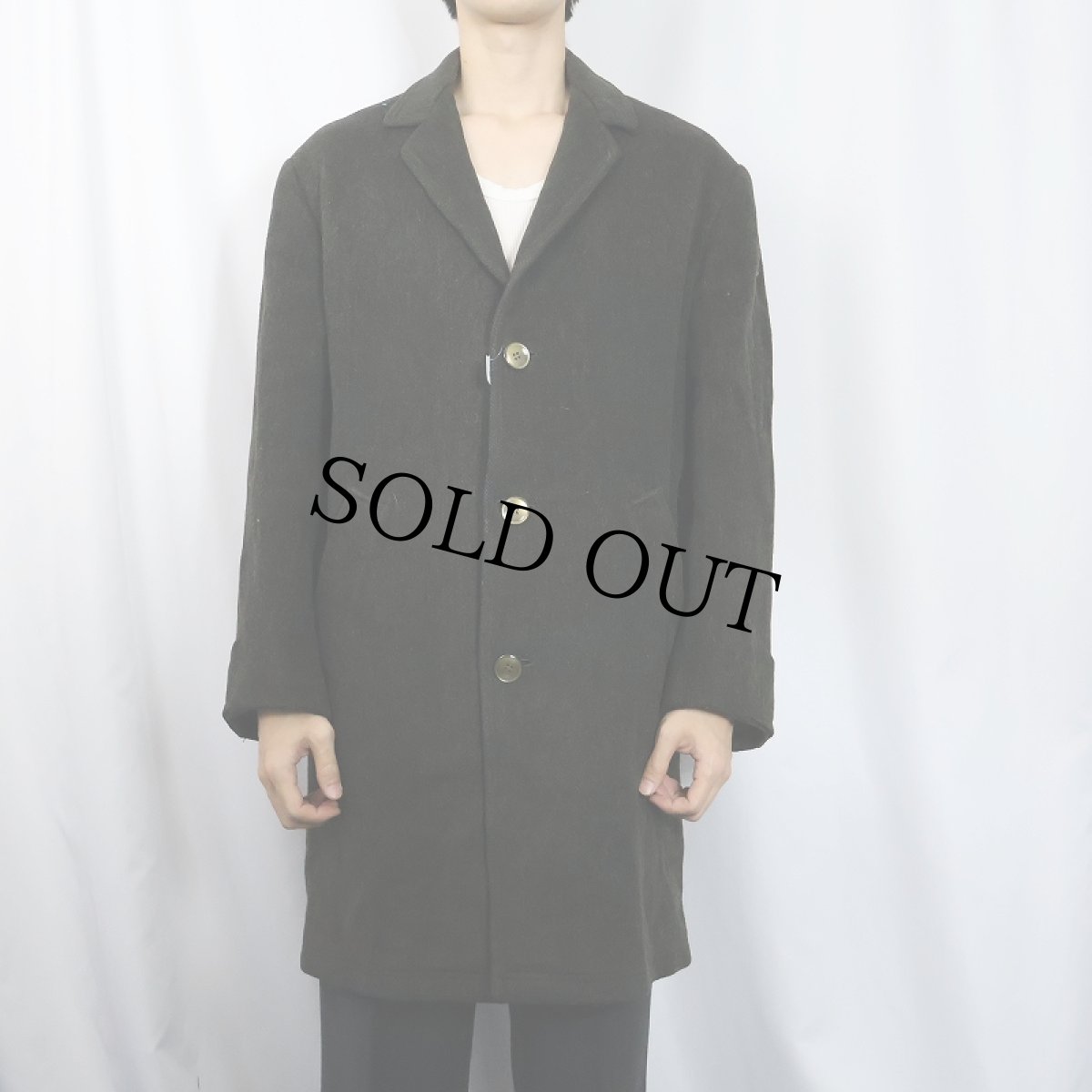 画像2: 〜70's Golden Look Tuscan ENGLAND製 ウールコート (2)