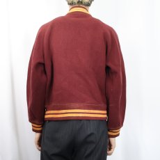 画像3: 60〜70's BUTWIN USA製 "Monterey High School" パッチ付き ウールスタジャン SIZE44 (3)