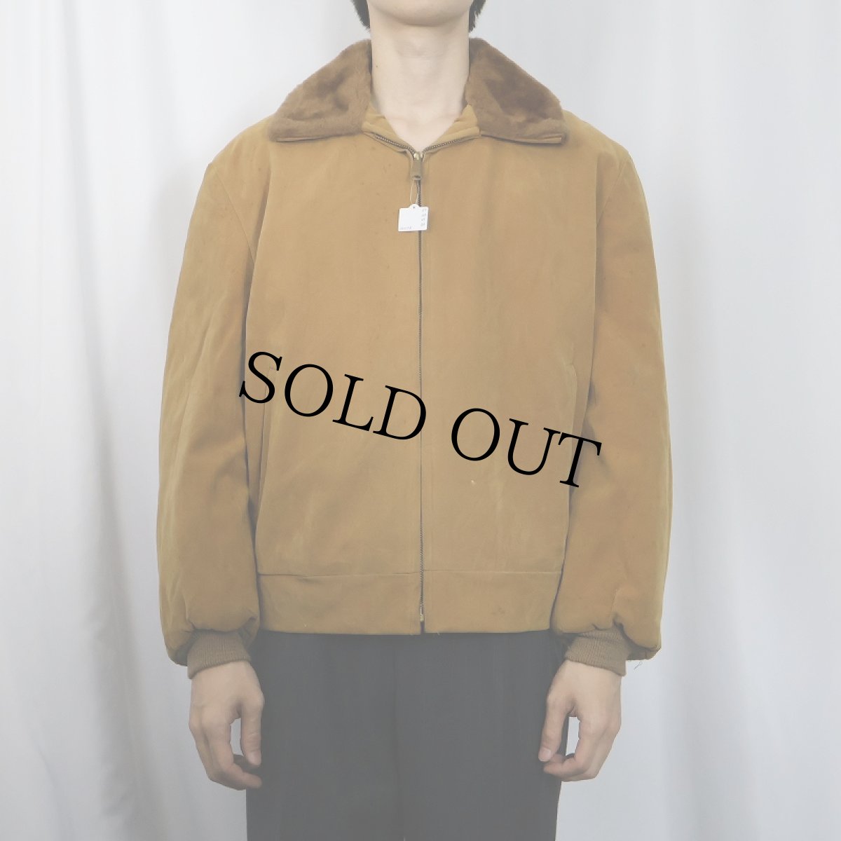 画像2: 50〜60's Mac Murray OF CALIFORNIA ボアライナー スエードレザージャケット XL (2)