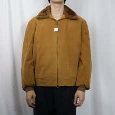 画像2: 50〜60's Mac Murray OF CALIFORNIA ボアライナー スエードレザージャケット XL (2)