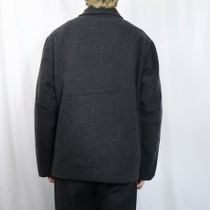 画像3: GAP キルティングライナー メルトンウールジャケット L (3)